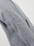 Kids Amelia Denim Grey Cross Necked Hoodie