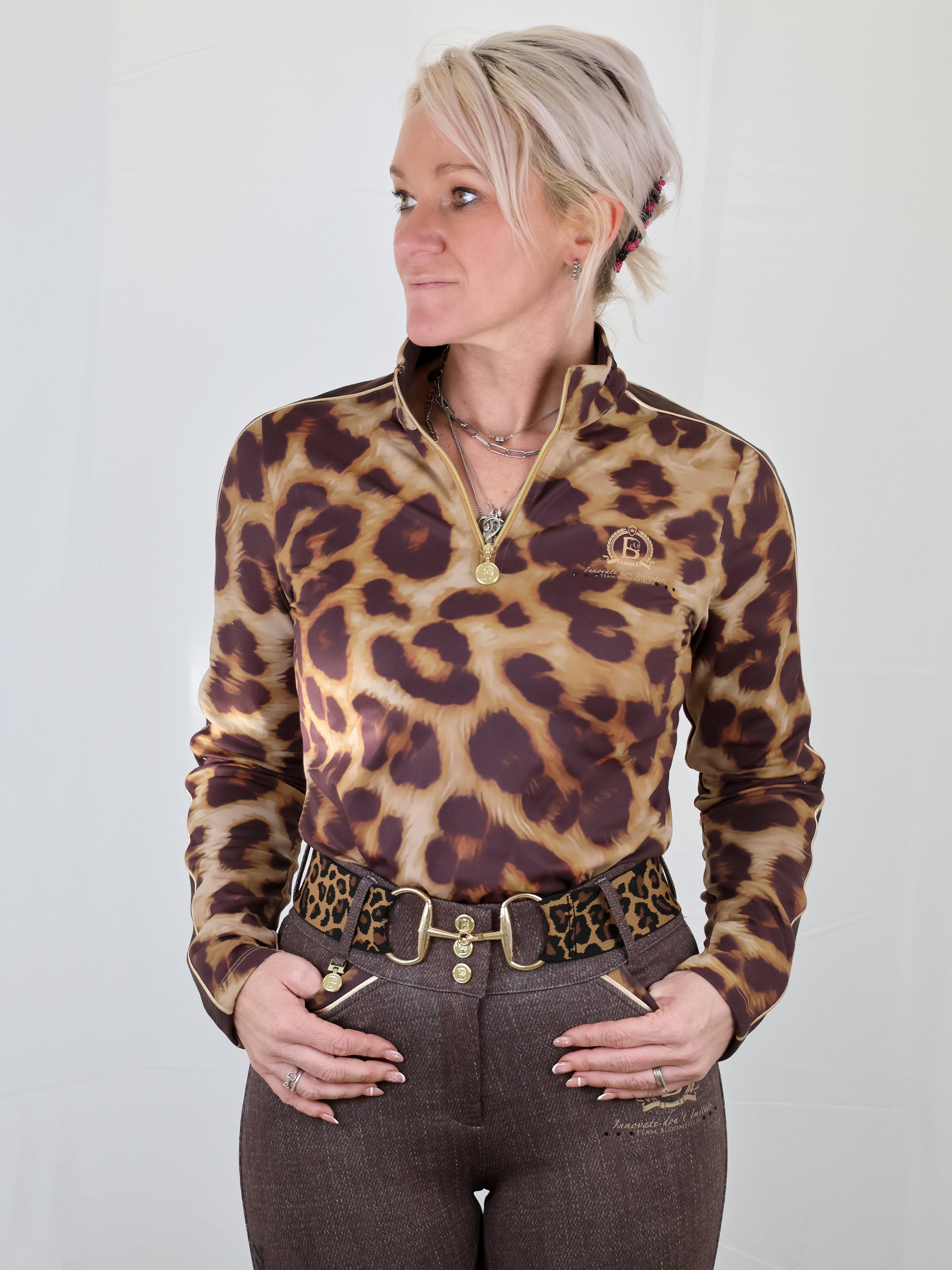 Leopard & Brown Breeches