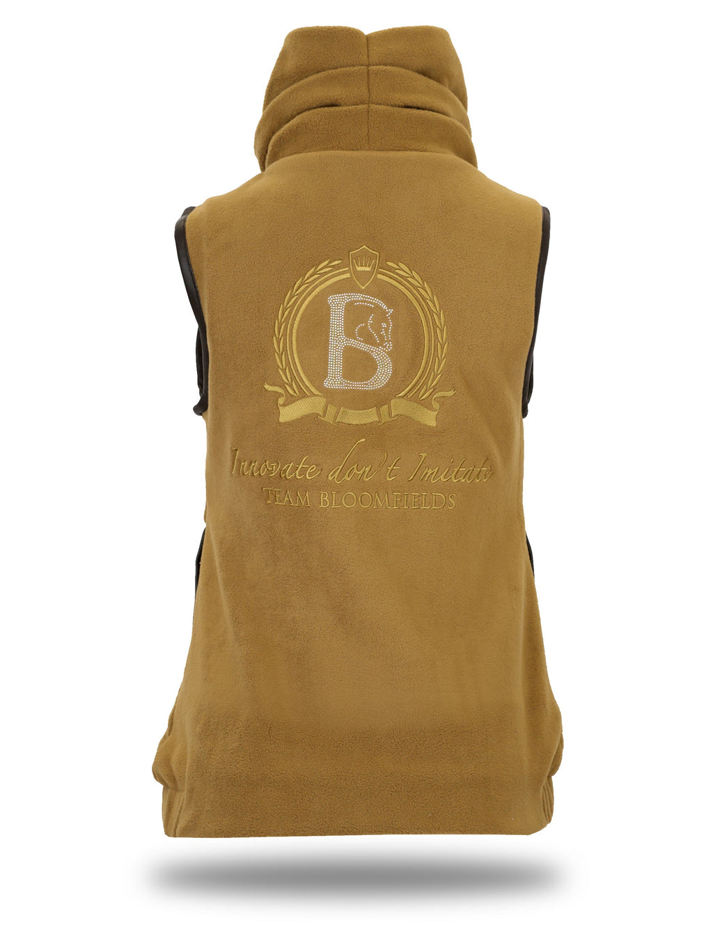 Kids Sienna Mustard Country Fleece Gilet