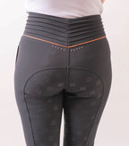 Isla Navy Ultra High Pleated Breeches With Rose Gold &  Diamanté Detailing