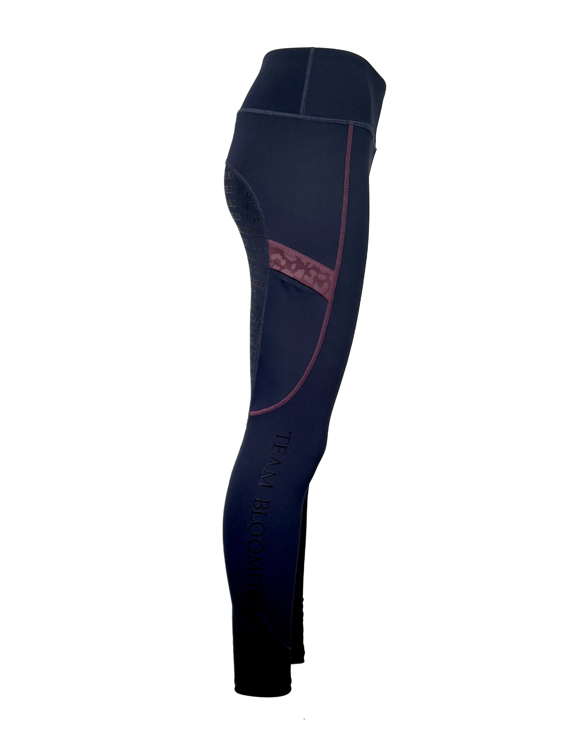 Kids Leonora Navy & Plum Leggings