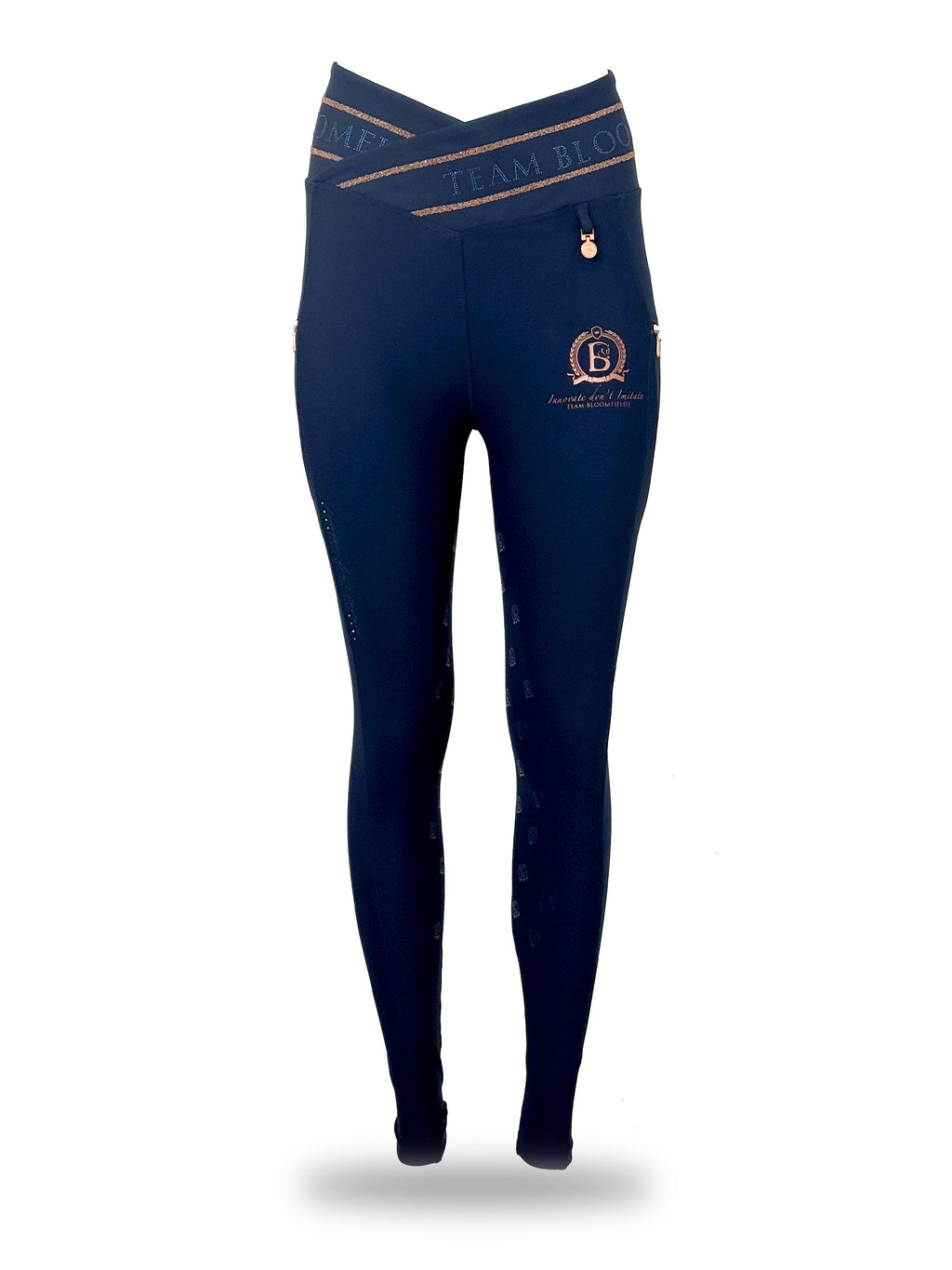 Kids Celeste Navy Crystal leggings