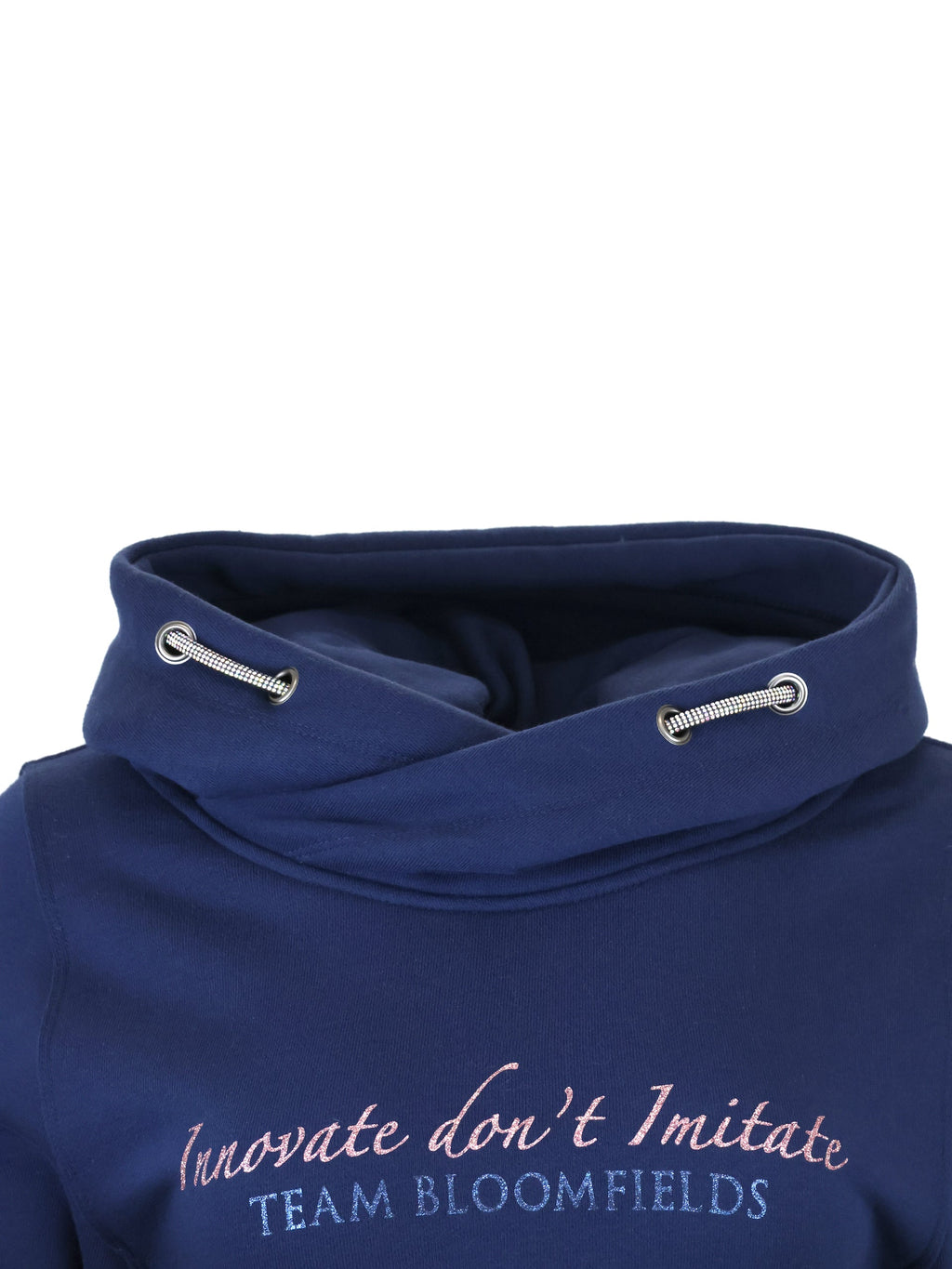 Kids Amelia Navy & Pink Cross Necked Hoodie