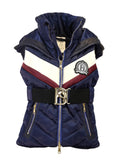 Kids Ella Navy Hooded Gilet