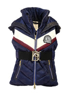 Kids Ella Navy Hooded Gilet