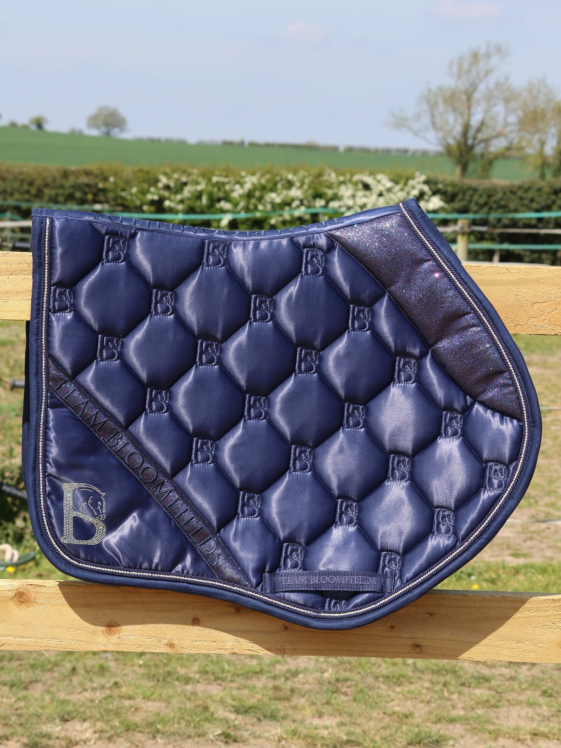 Saddle Pad - Navy & Navy Sparkle Jump