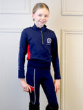 Kids Navy & Red Base Layer