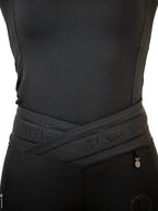 Celeste Black Crystal Leggings