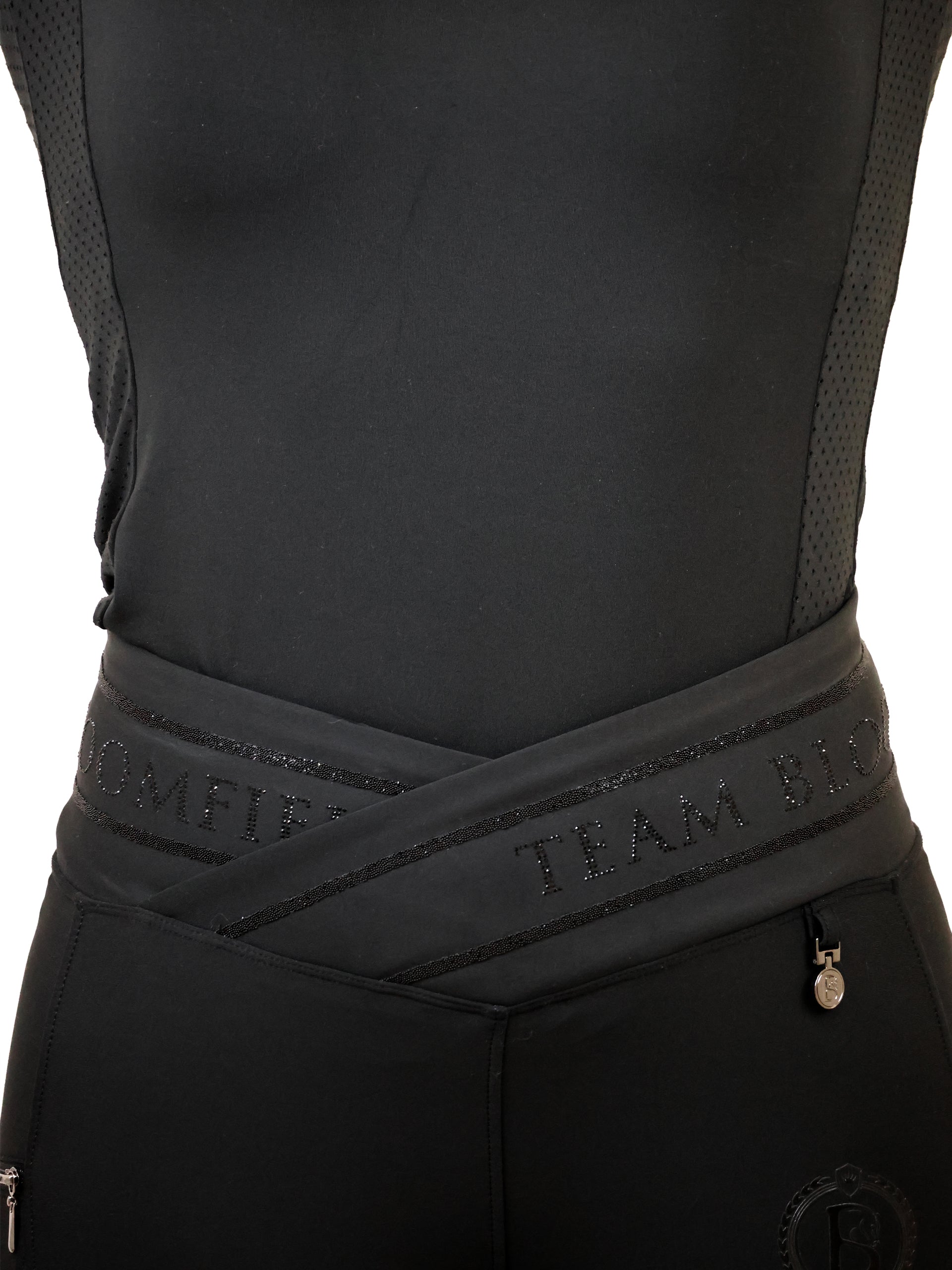 Celeste Black Crystal Leggings