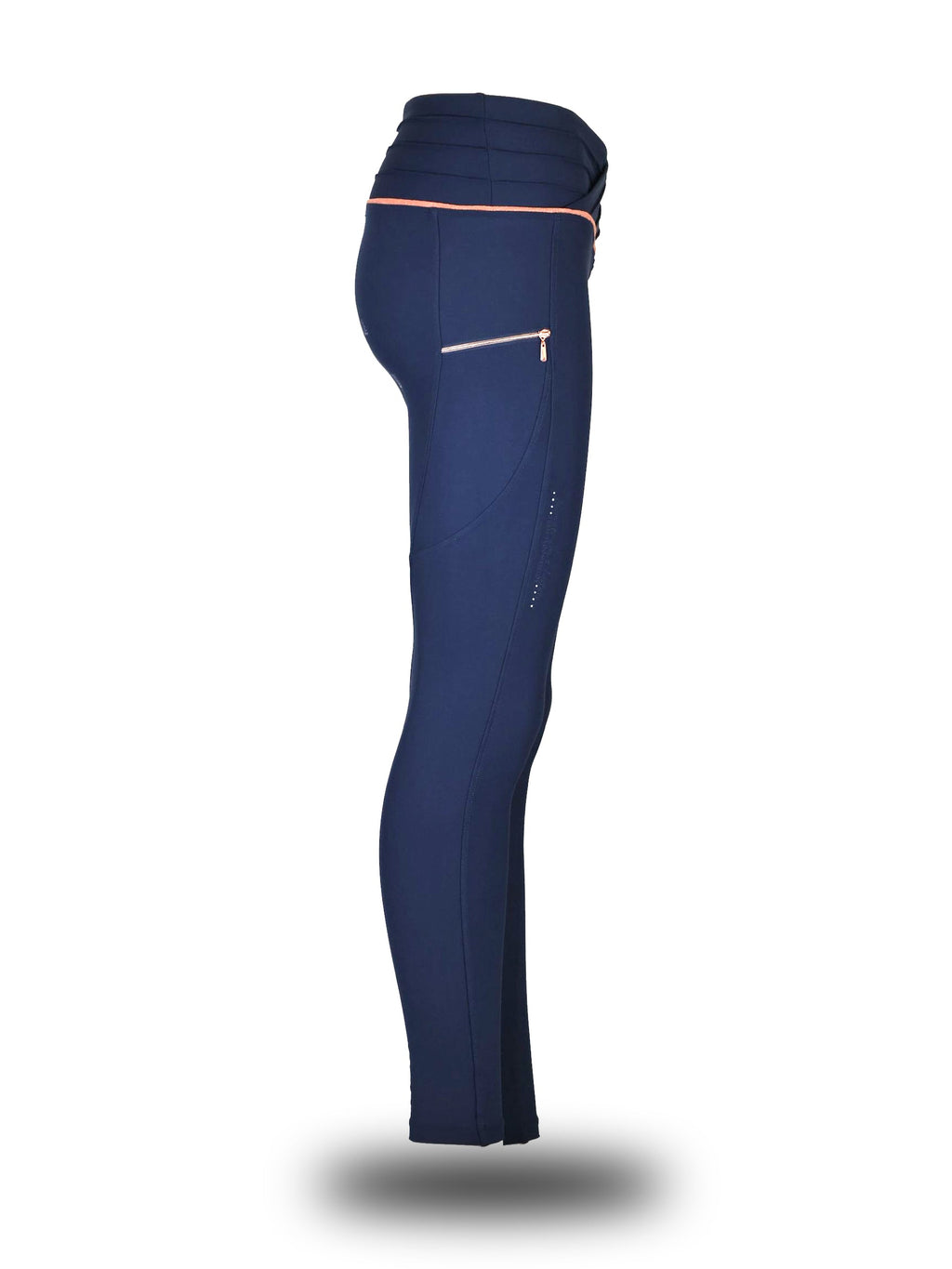 Kids Maya Navy Pleated leggings