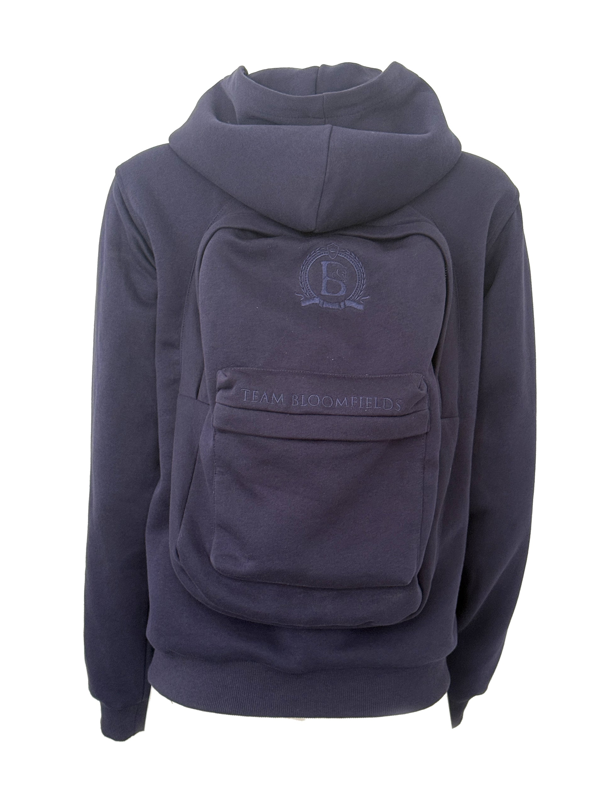 Kids Hackpack Navy Hoodie With Backpack