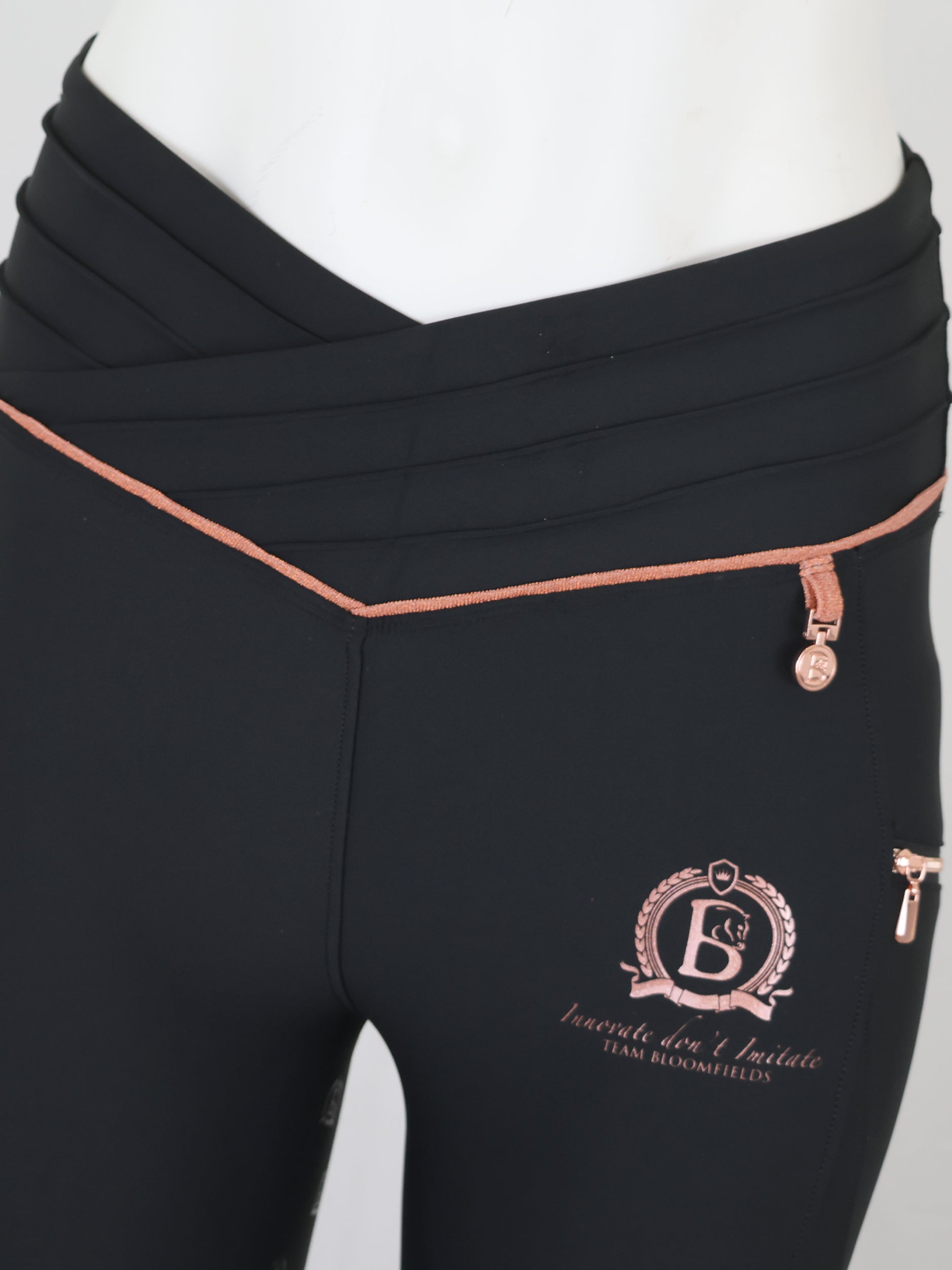 Kids Maya Black Pleated leggings