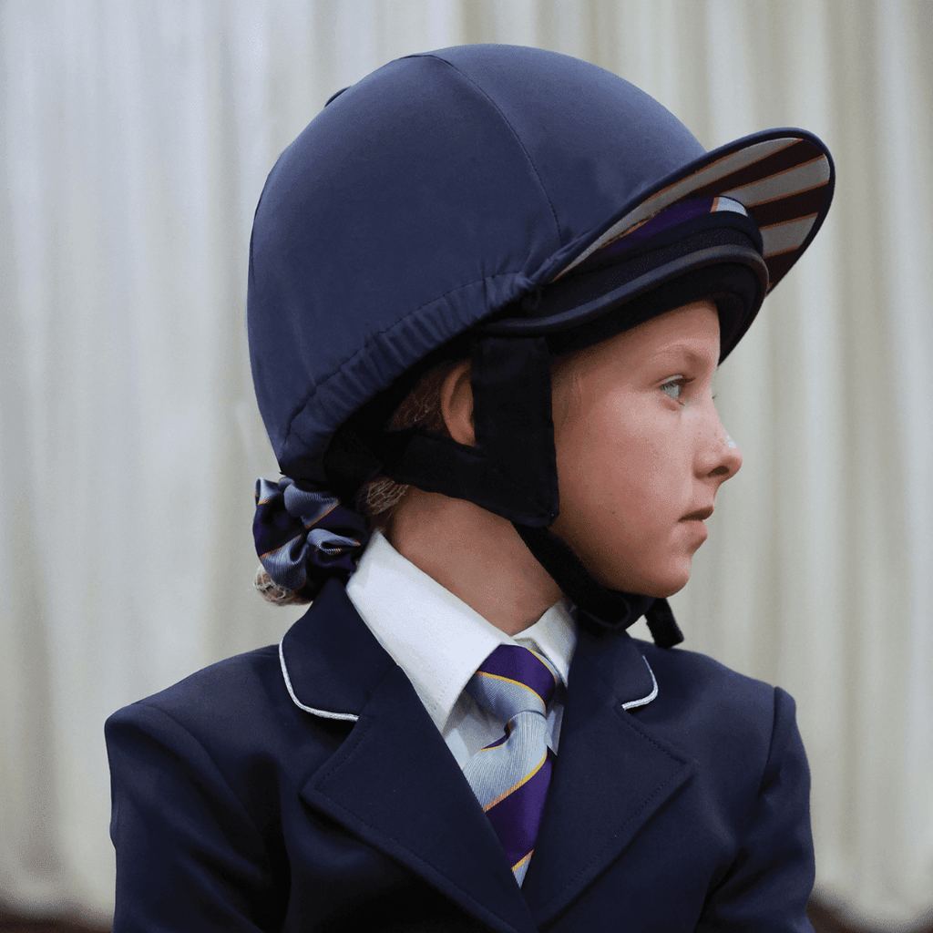 Official Junior Pony Club 2-In-1 Lycra Hat Silk