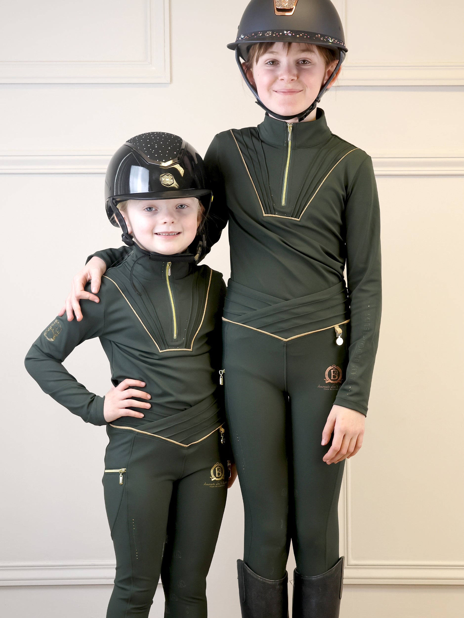 Kids Maya Olive Pleated Base Layer