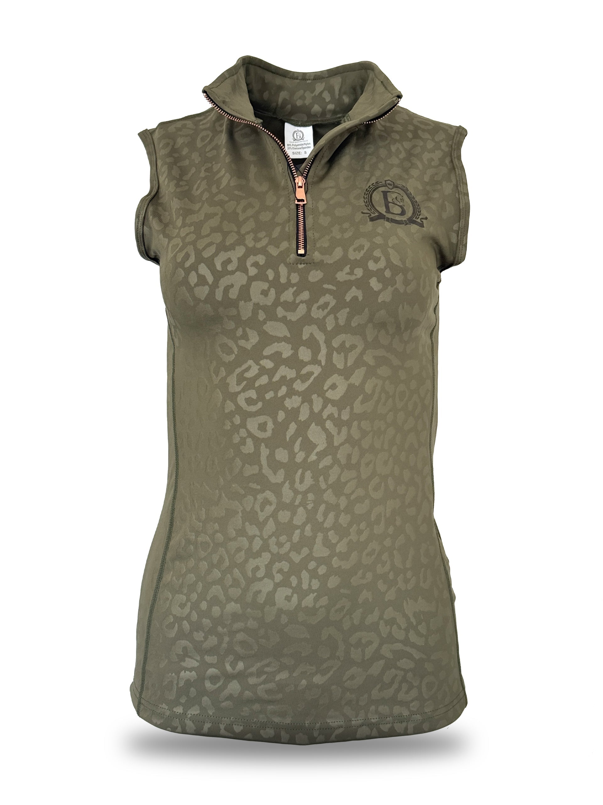 Kids Leonora Olive Sleeveless Base Layer