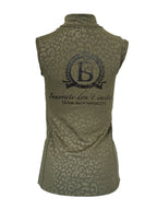 Leonora Olive Leopard Print sleeveless Base Layer
