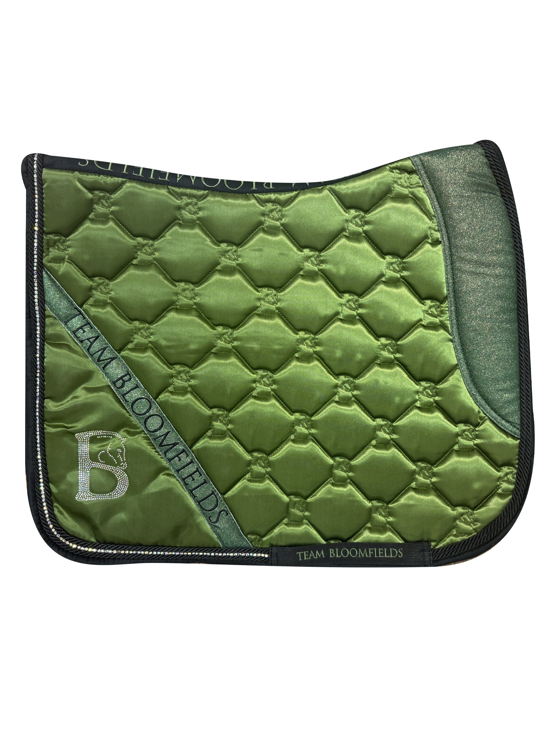 Saddle Pad - Olive Sparkle Dressage