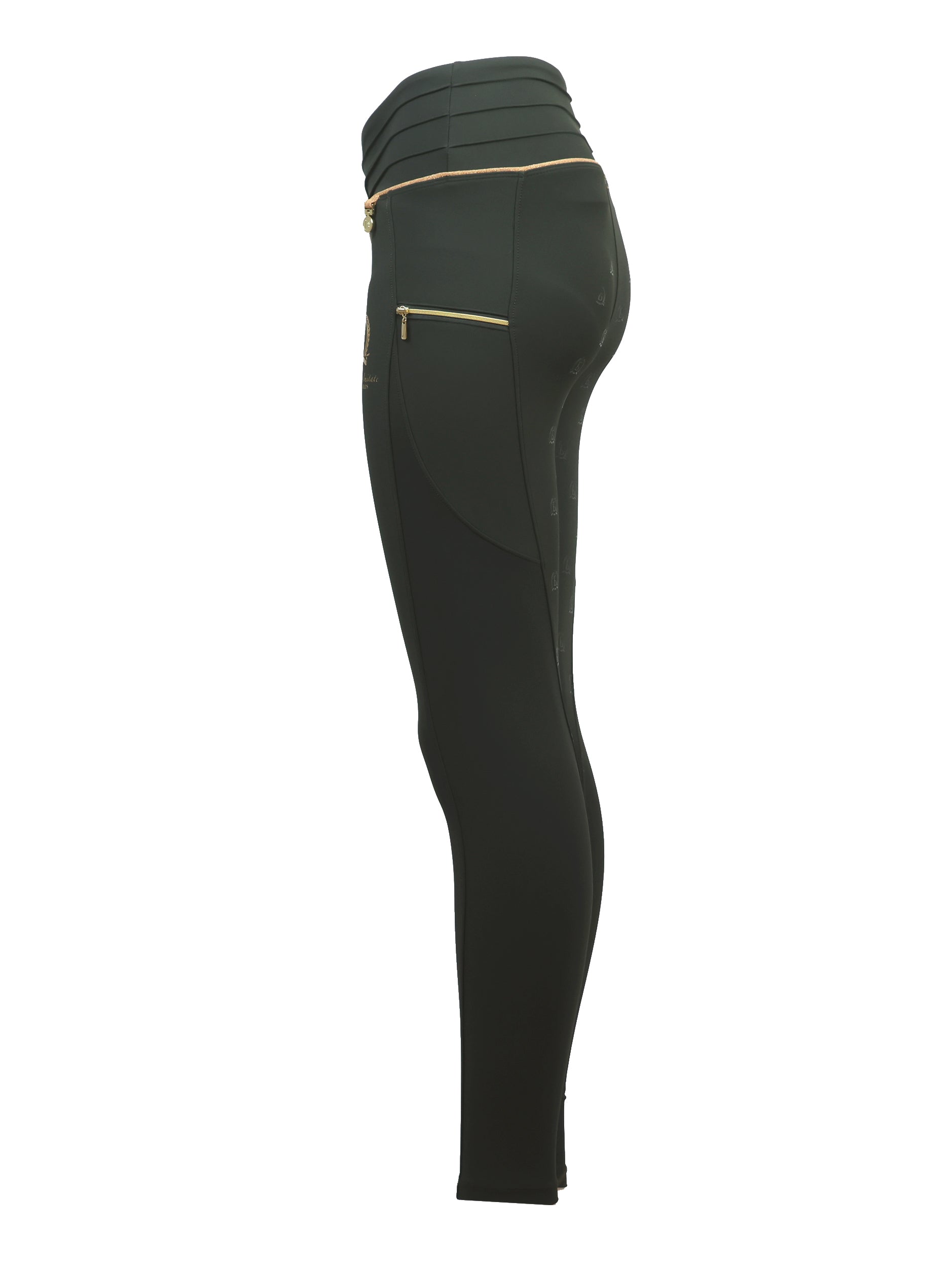 Kids Maya Olive Pleated leggings