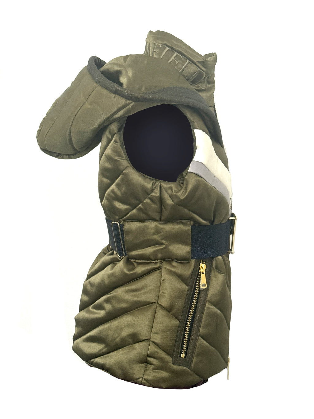 Kids Ella Olive Hooded Gilet
