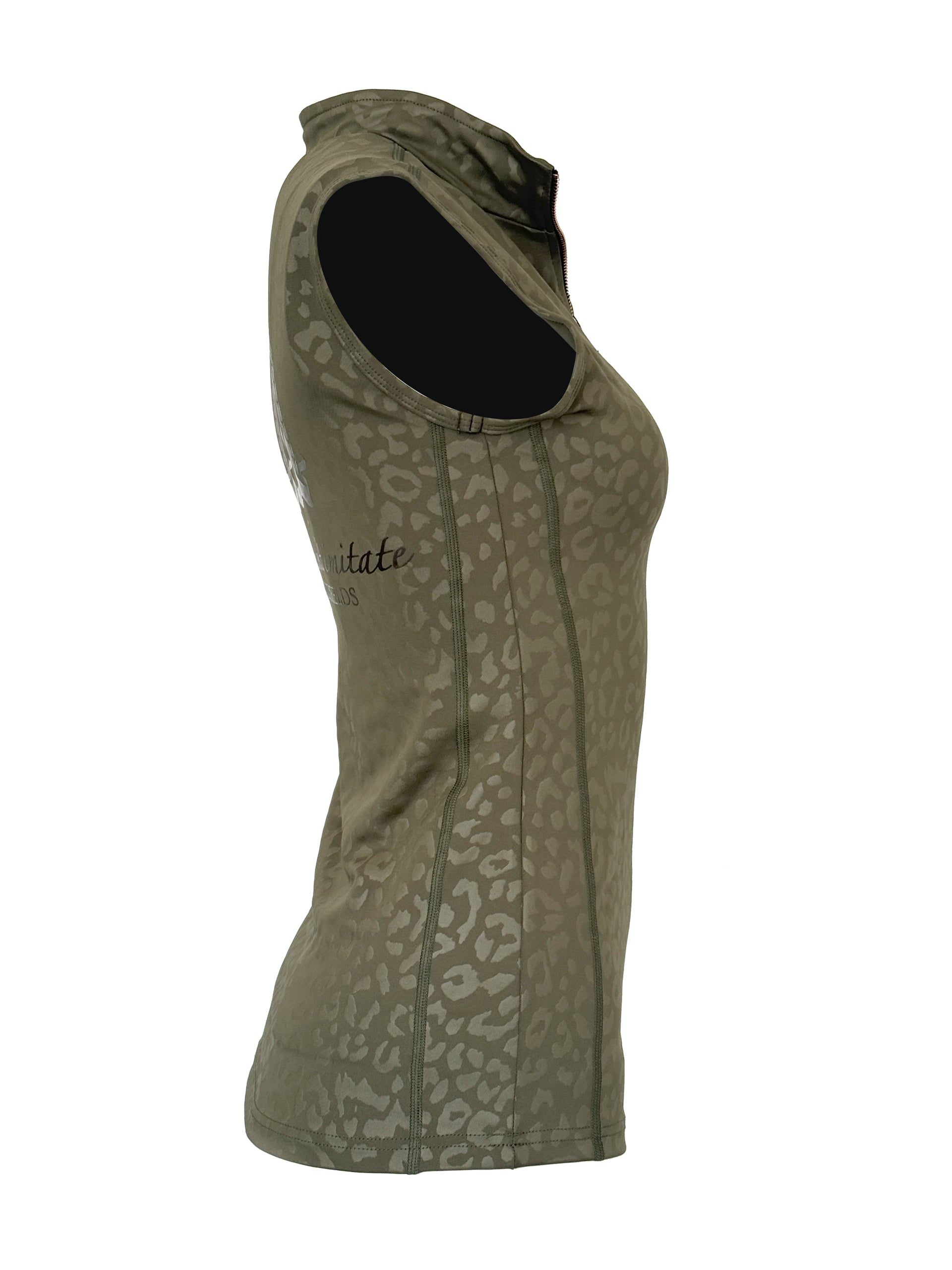 Kids Leonora Olive Sleeveless Base Layer