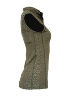 Leonora Olive Leopard Print sleeveless Base Layer