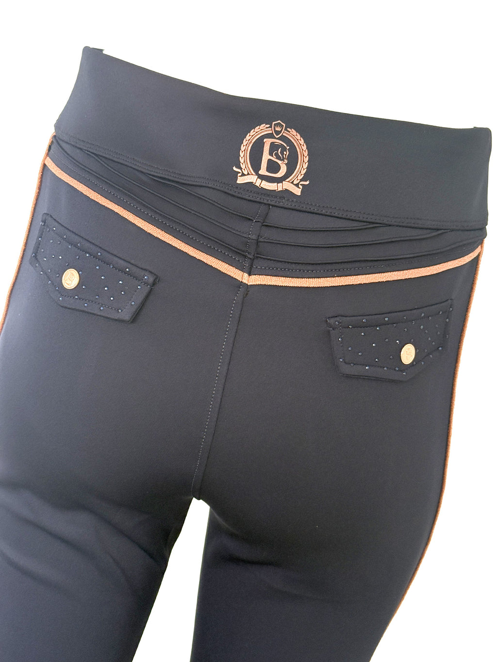 Kids Chelsea Crystal in Navy Lounge Trousers
