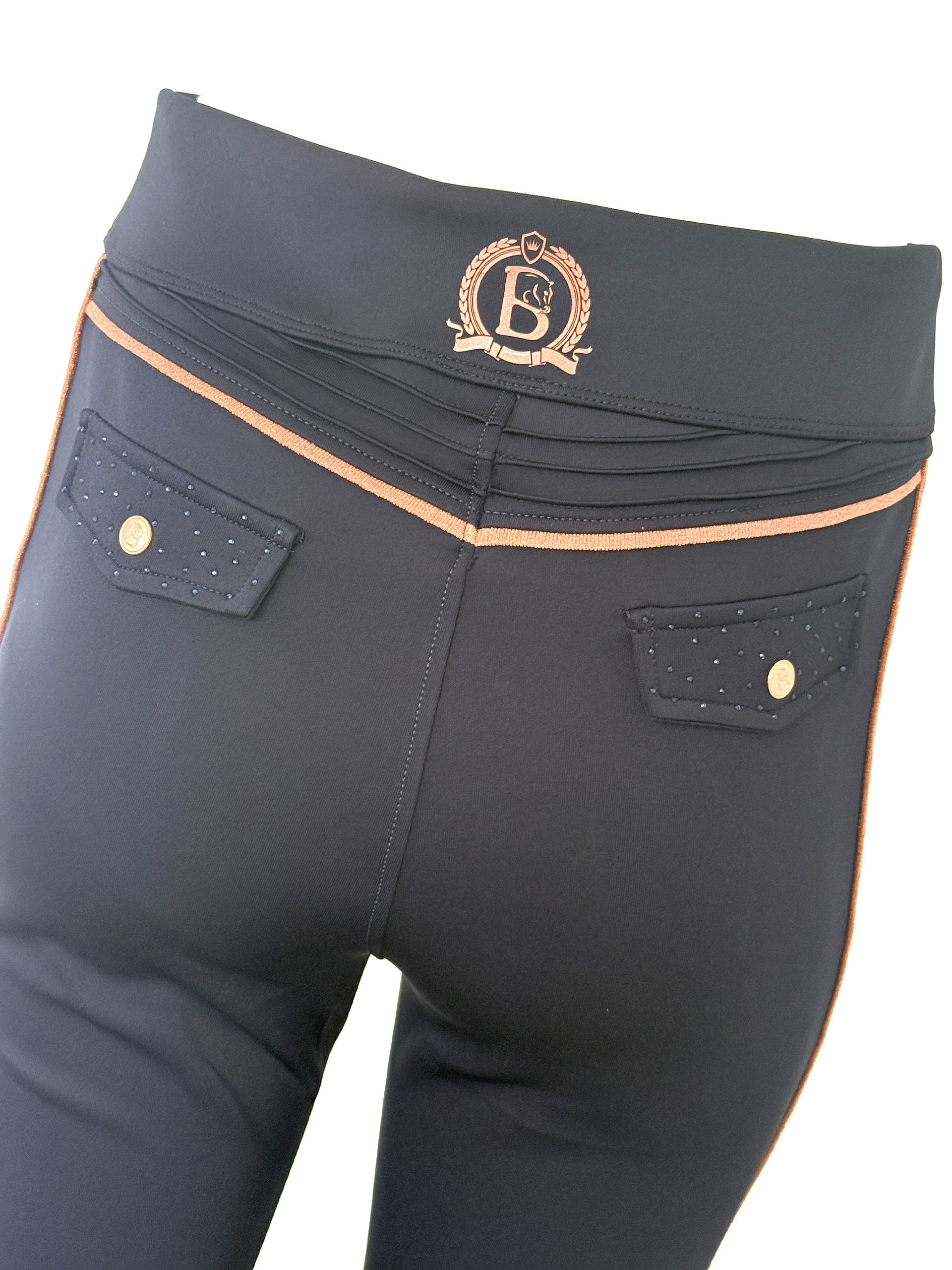 Kids Chelsea Crystal in Navy Lounge Trousers