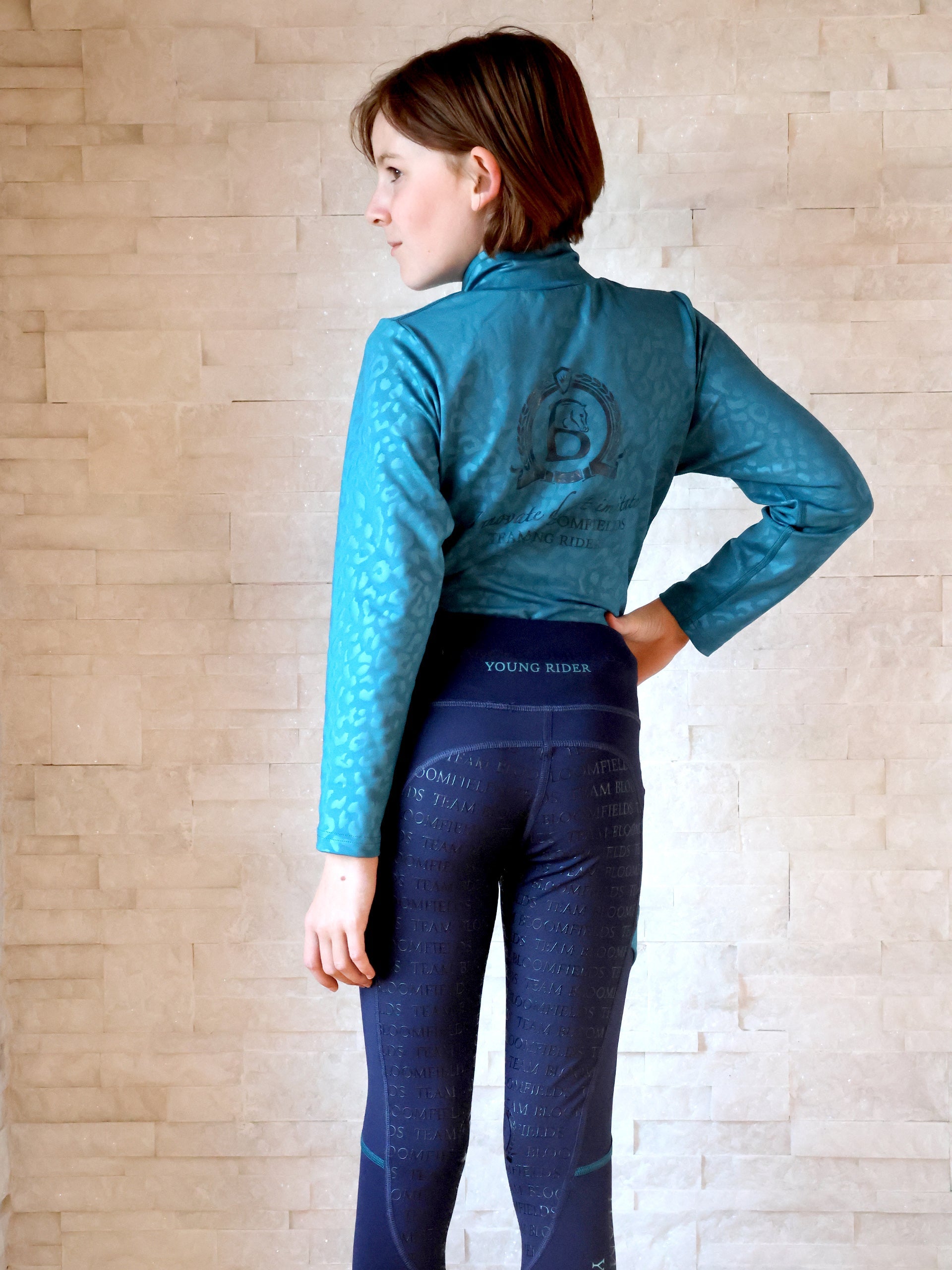 Kids Leonora  Peacock Base Layer With Long Sleeves