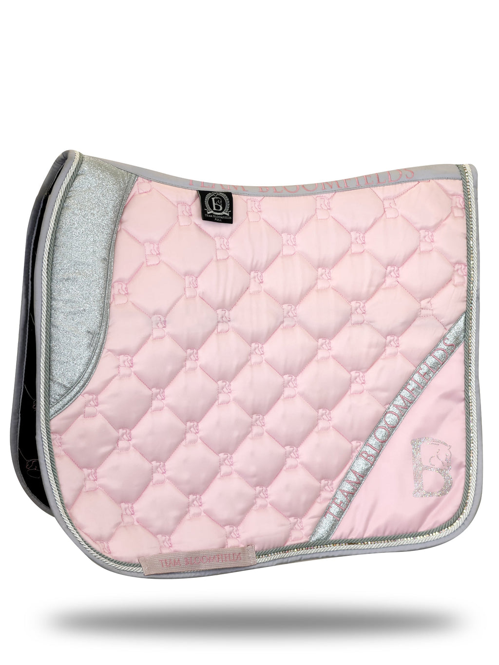 Saddle Pad - Pink & Silver Sparkle Dressage