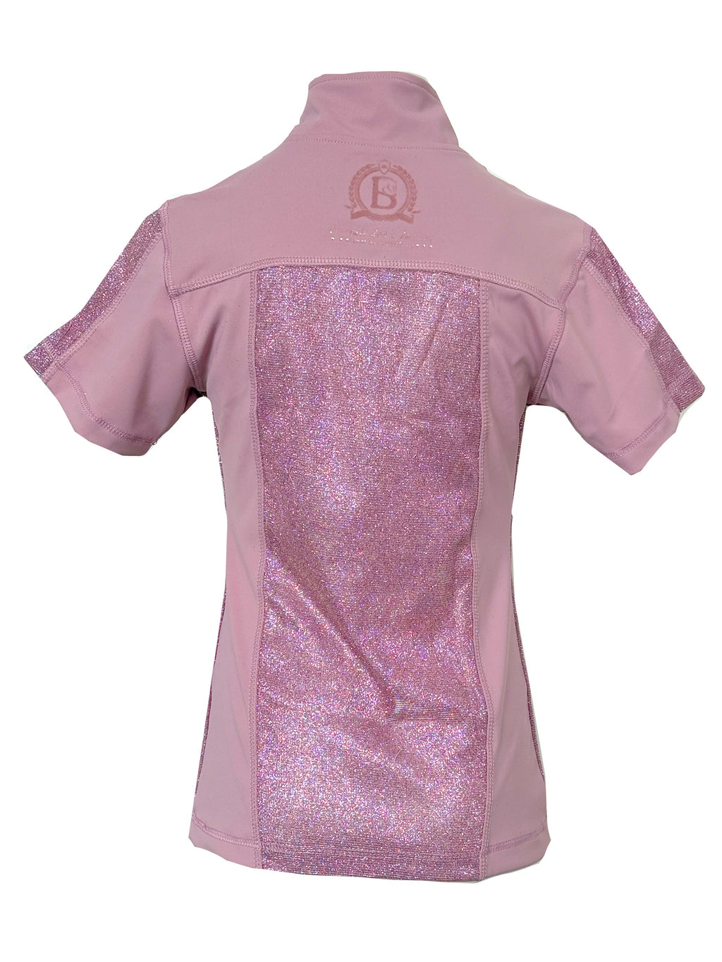 Kids Glimmer Pink Base Layer With Short Sleeves