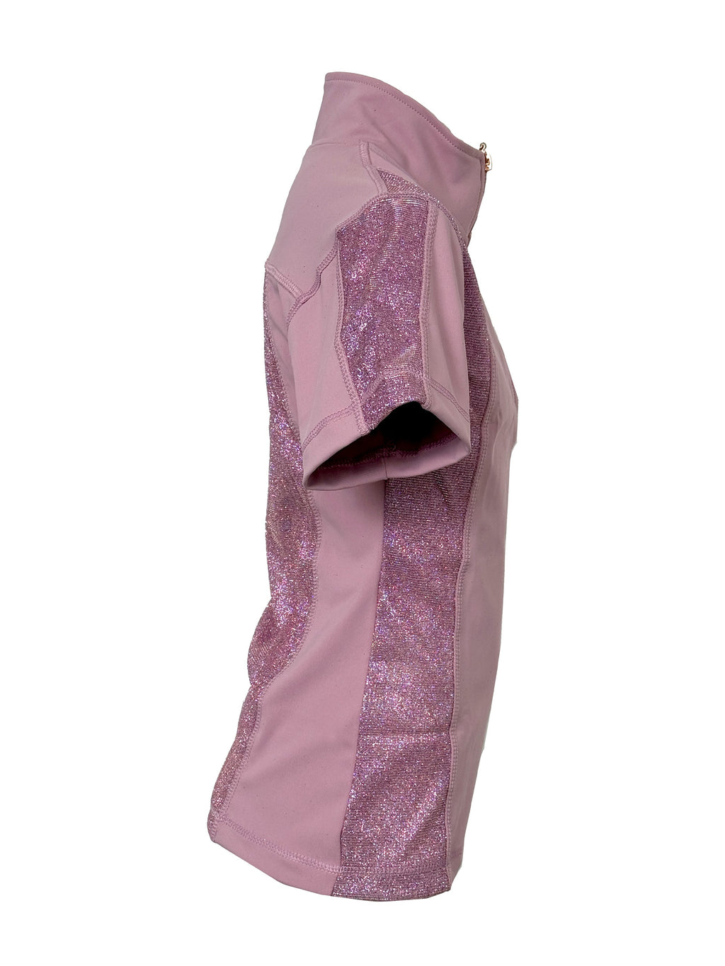 Kids Glimmer Pink Base Layer With Short Sleeves