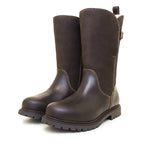 Quebec Waterproof Zip-up Wool Lined Boots - Brown