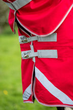 WIDE FIT 0g Detachable Neck Turnout Rug - Red