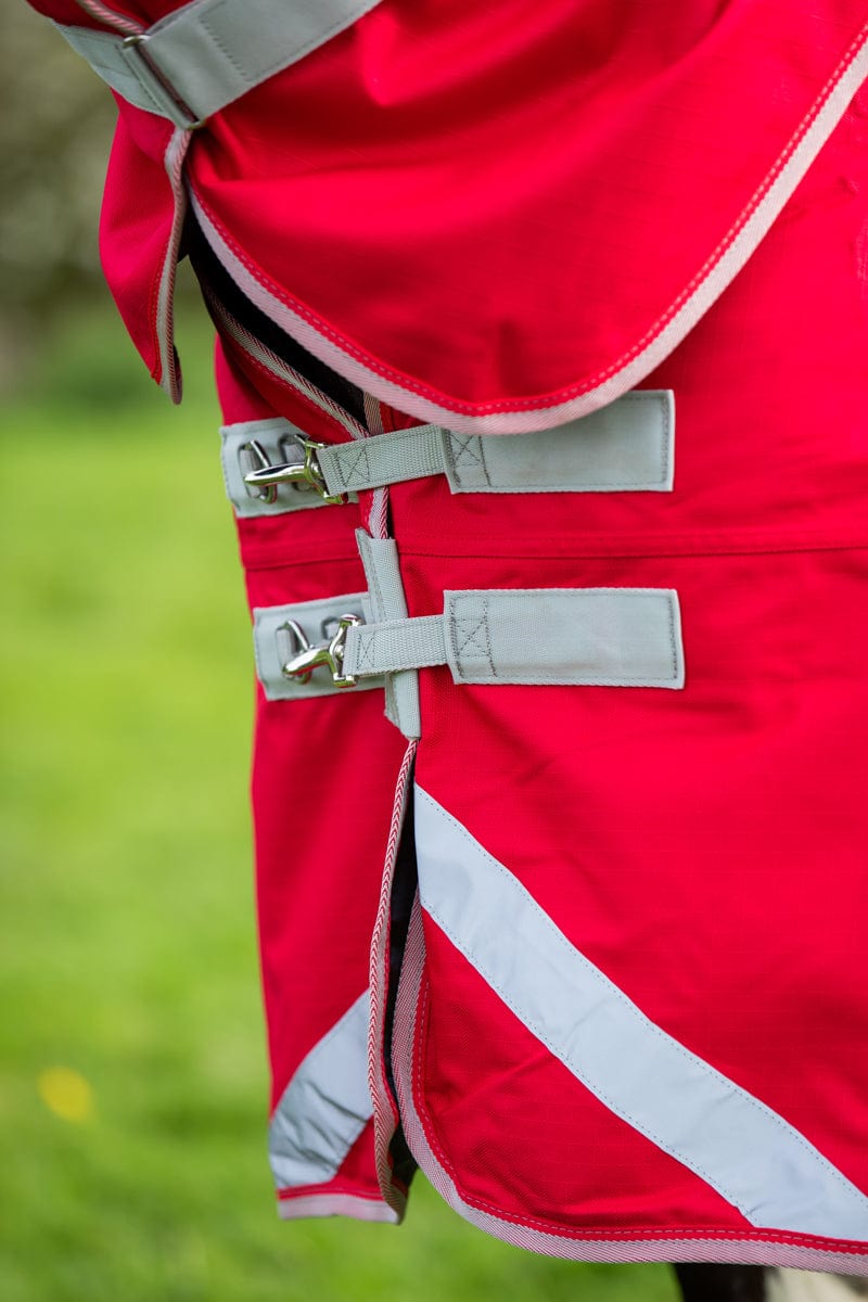 WIDE FIT 0g Detachable Neck Turnout Rug - Red