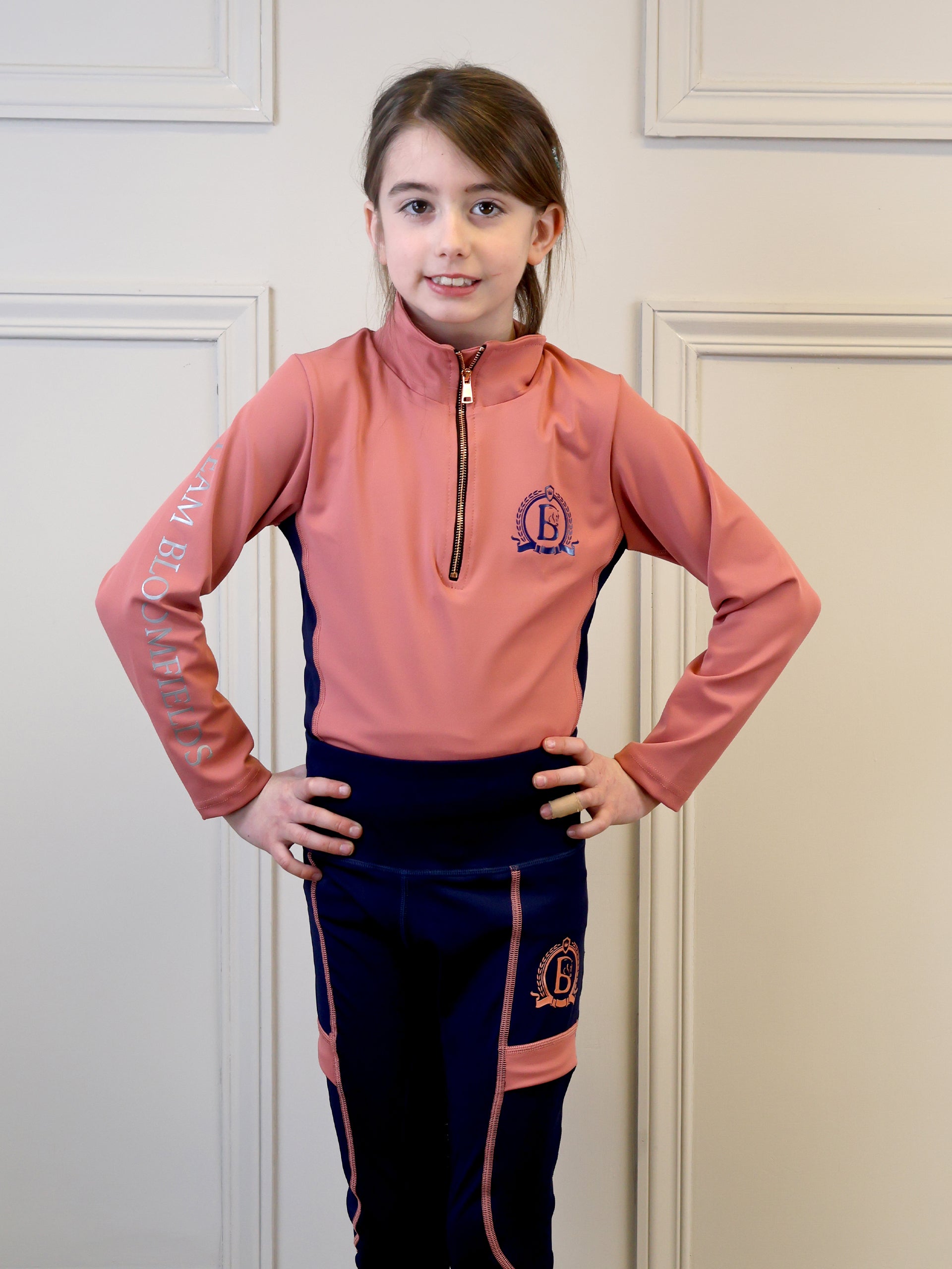 Kids Rose & Navy Base Layer