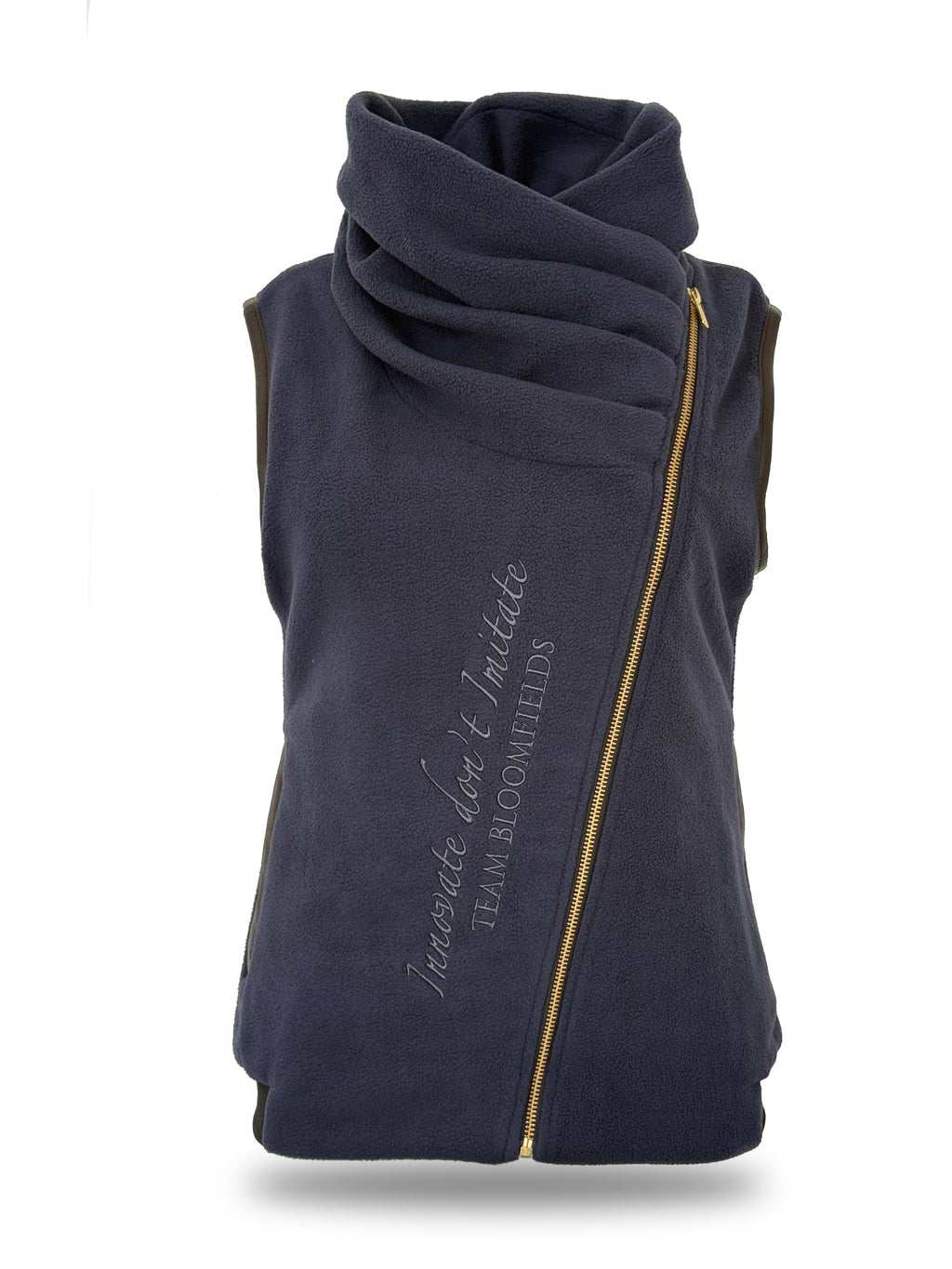 Kids Sienna Navy Country Fleece Gilet