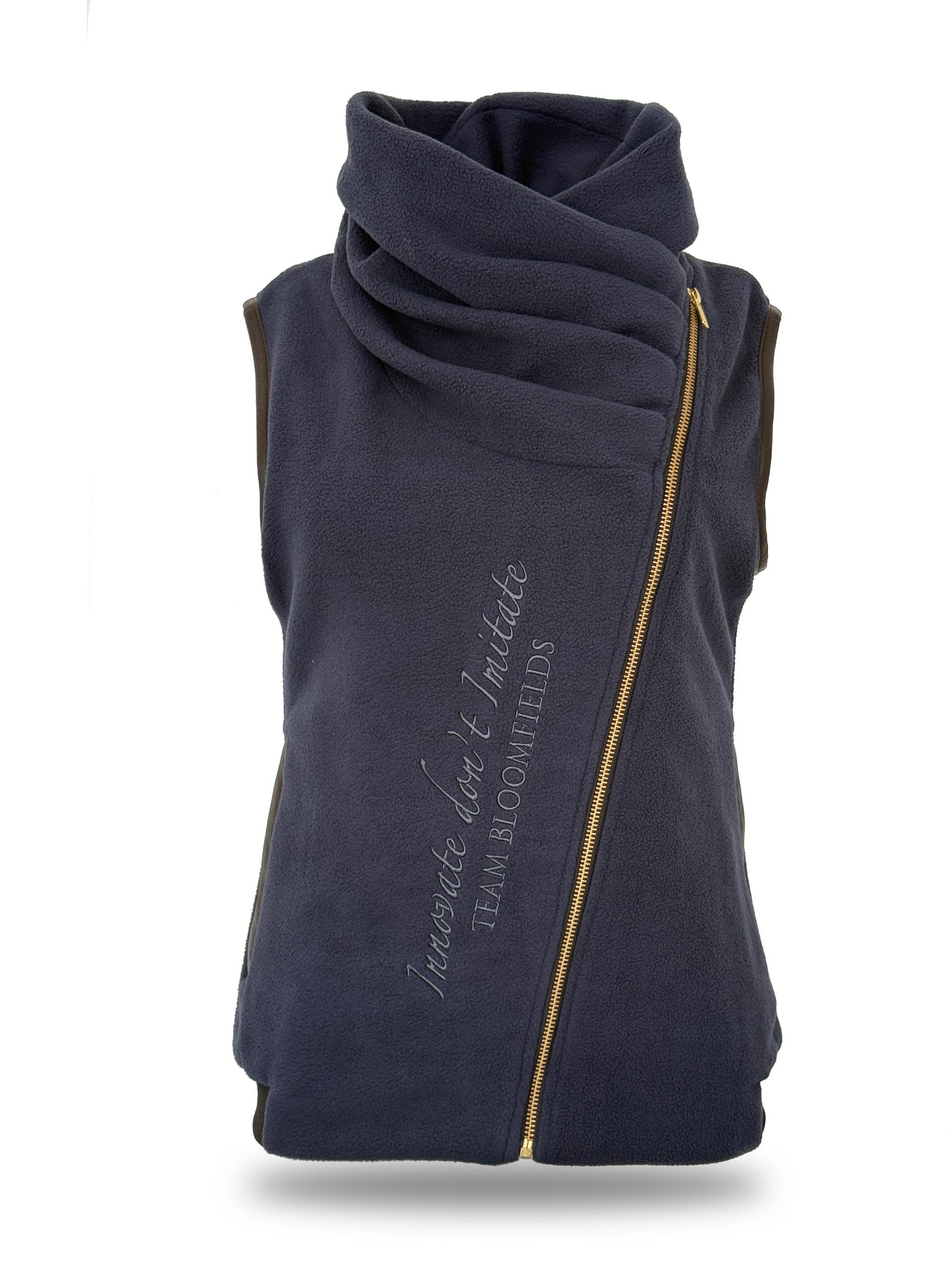 Kids Sienna Navy Country Fleece Gilet