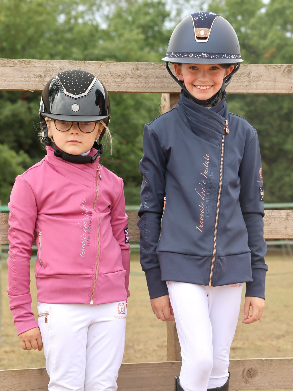 Kids Sabrina Sport in Navy With Ruffle Collar Top