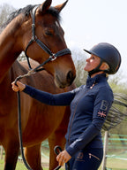 Sabrina Sport in Navy With Ruffle Collar Top