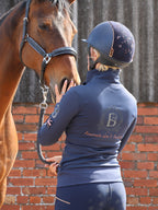 Sabrina Sport in Navy With Ruffle Collar Top