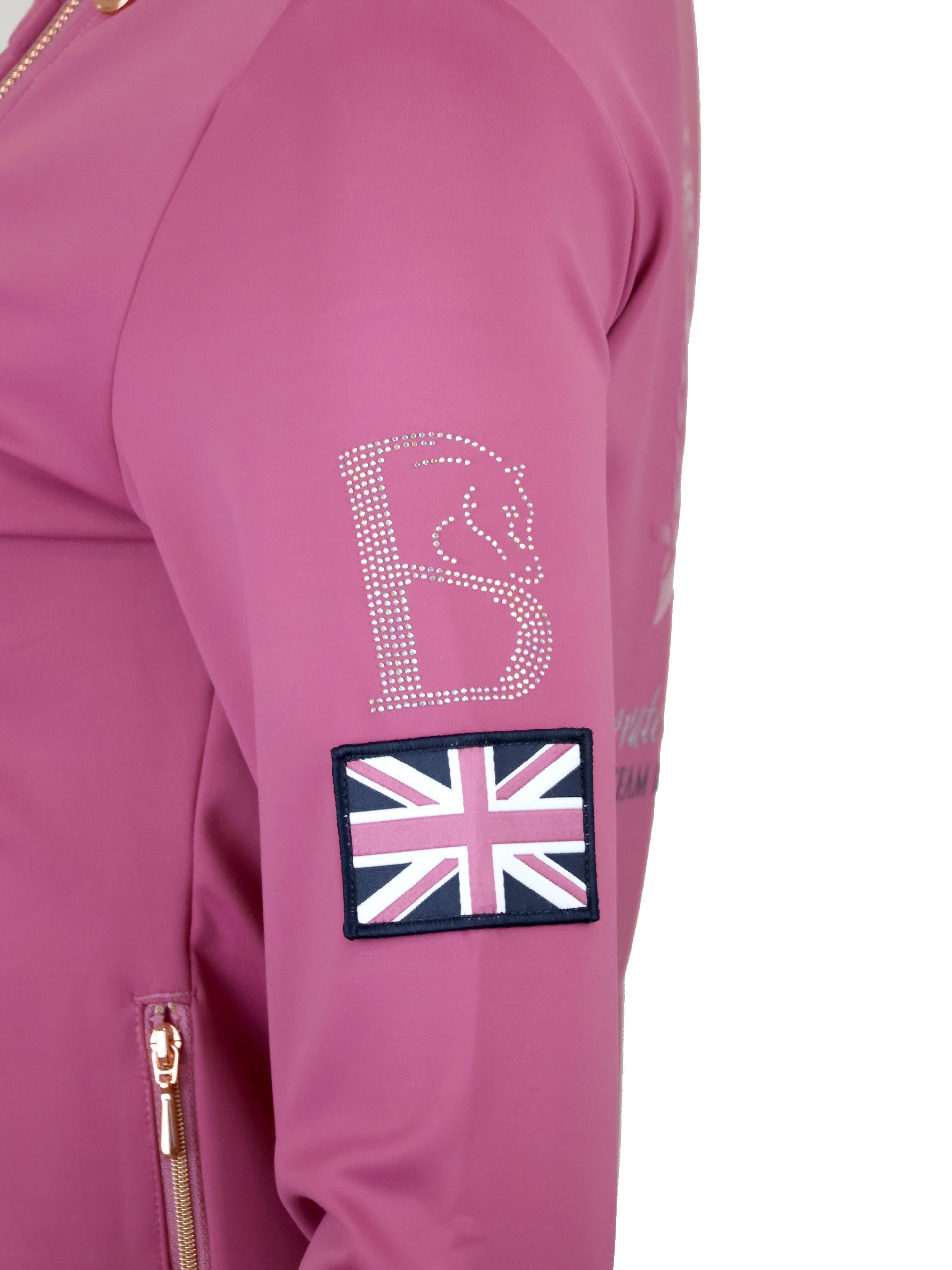 Kids Sabrina Sport in Pink With Ruffle Collar Top