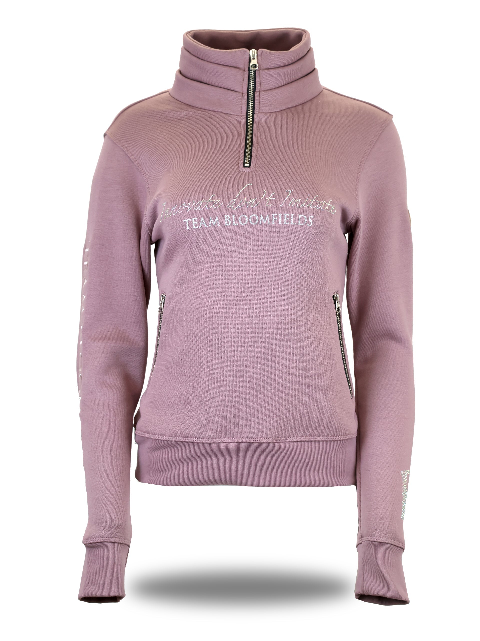 Kids Sade in Heather with Quarter Zip Top