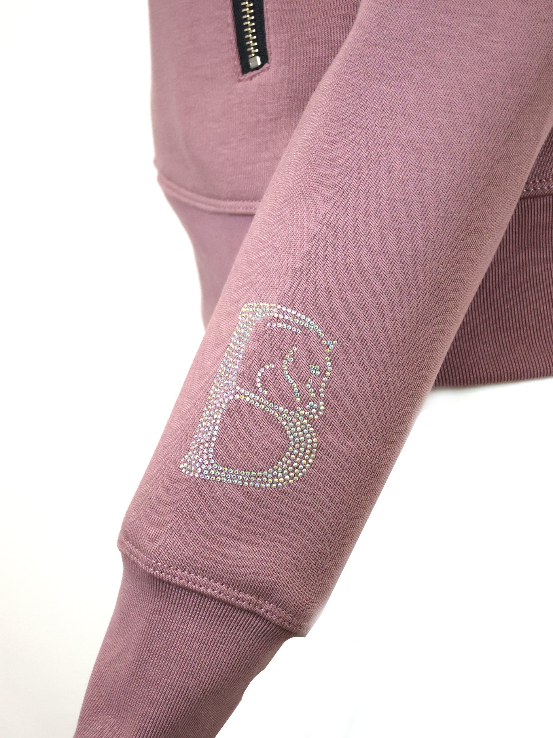Kids Sade in Heather with Quarter Zip Top