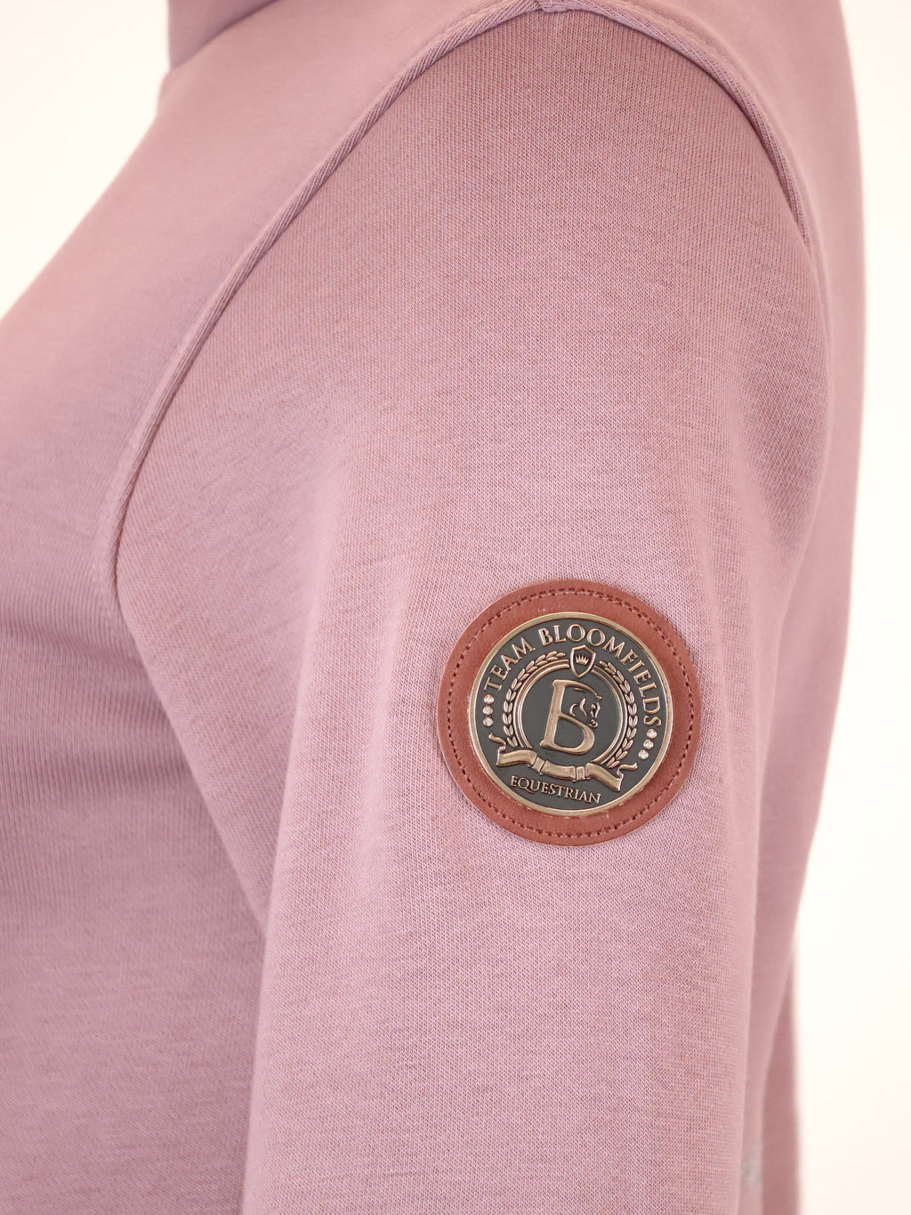 Sade in Heather & Silver Rhinestones & Quarter Zip Top