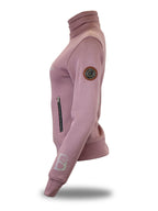 Sade in Heather & Silver Rhinestones & Quarter Zip Top
