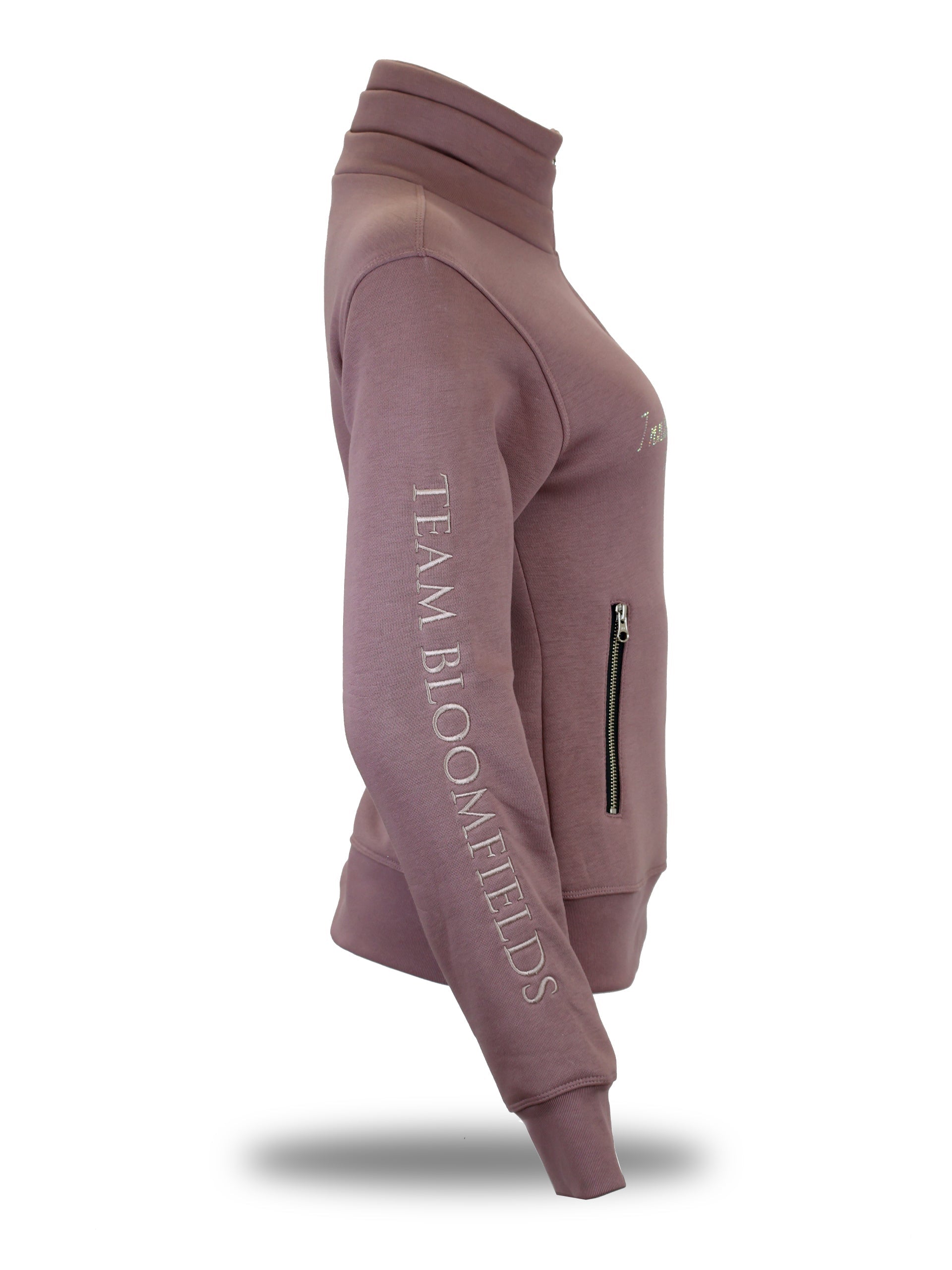 Kids Sade in Heather with Quarter Zip Top