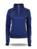 Sade in Navy & Navy Rhinestones & Quarter Zip Top