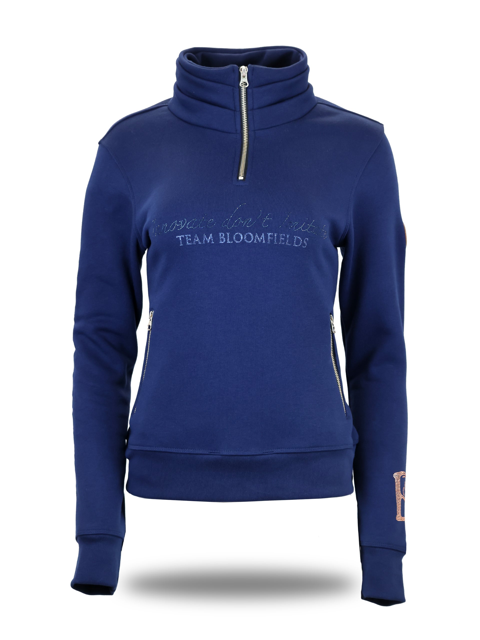 Kids Sade in Navy & Navy Quarter Zip Top