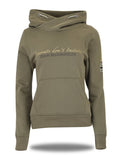 Kids Amelia Sage with Rhinestone Cross Necked Hoodie