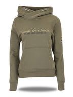 Amelia Sage & Gold Cross Necked Hoodie
